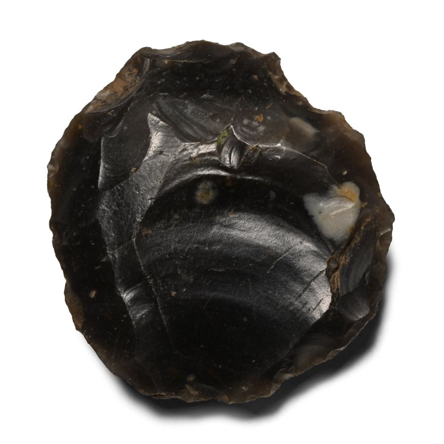 Farnham Stone Age Knapped Flint Scraper