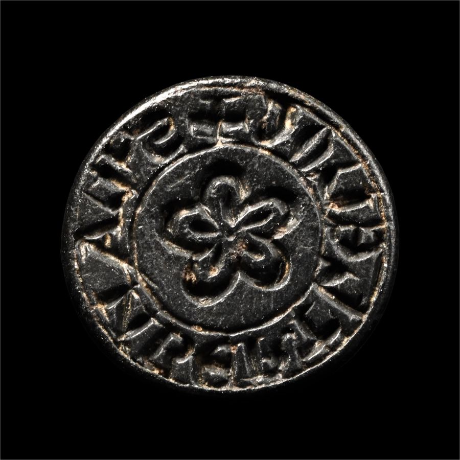 Medieval Bronze Seal Matrix for Lambert