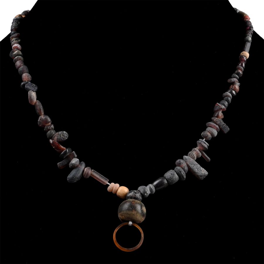 Roman and Other Mixed Glass Bead Necklace String