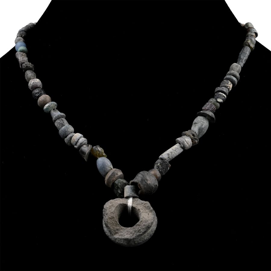 Roman and Other Mixed Glass Bead Necklace String
