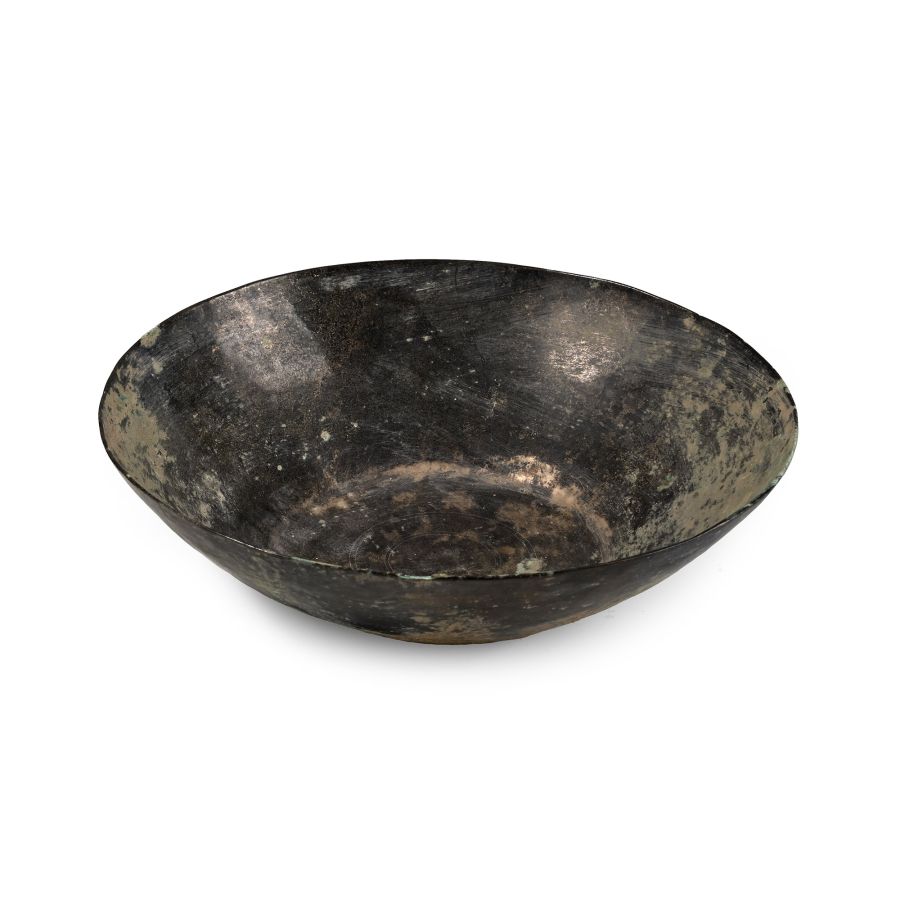 Sasanian Bronze Bowl with Concentric Circles