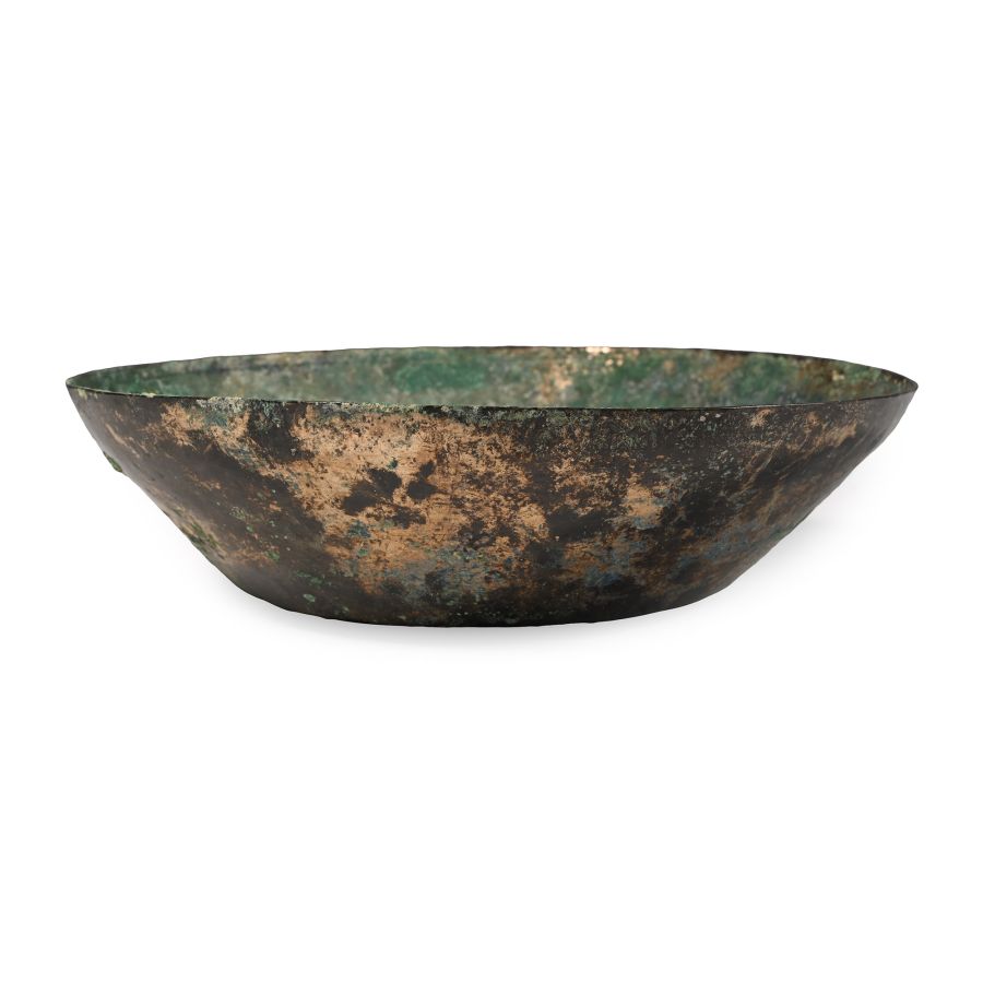 Sasanian Bronze Bowl with Concentric Circle