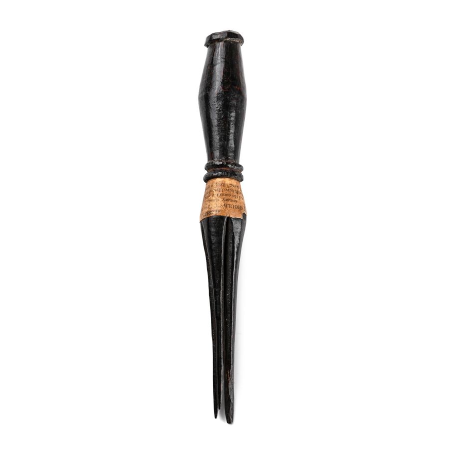 Fijian Wooden 'Cannibal' Whisk