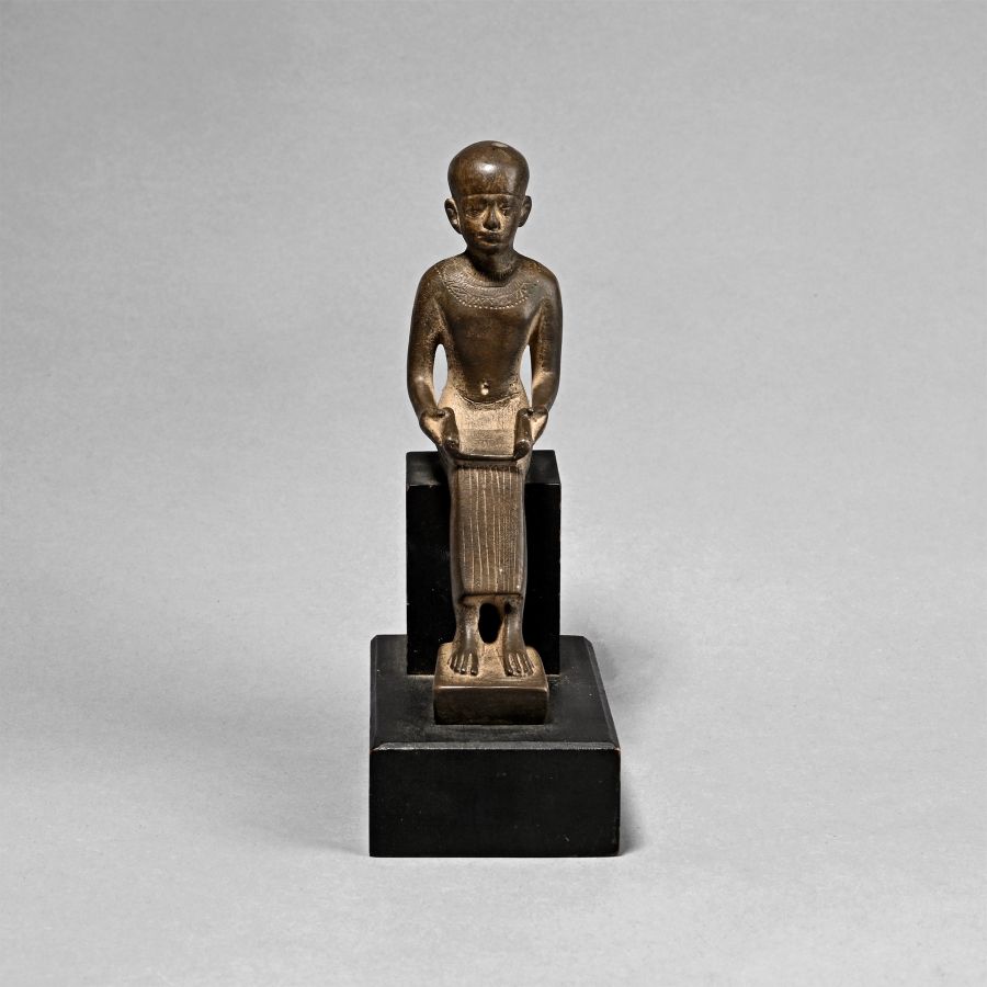 Egyptian Style Seated Statue of Imhotep