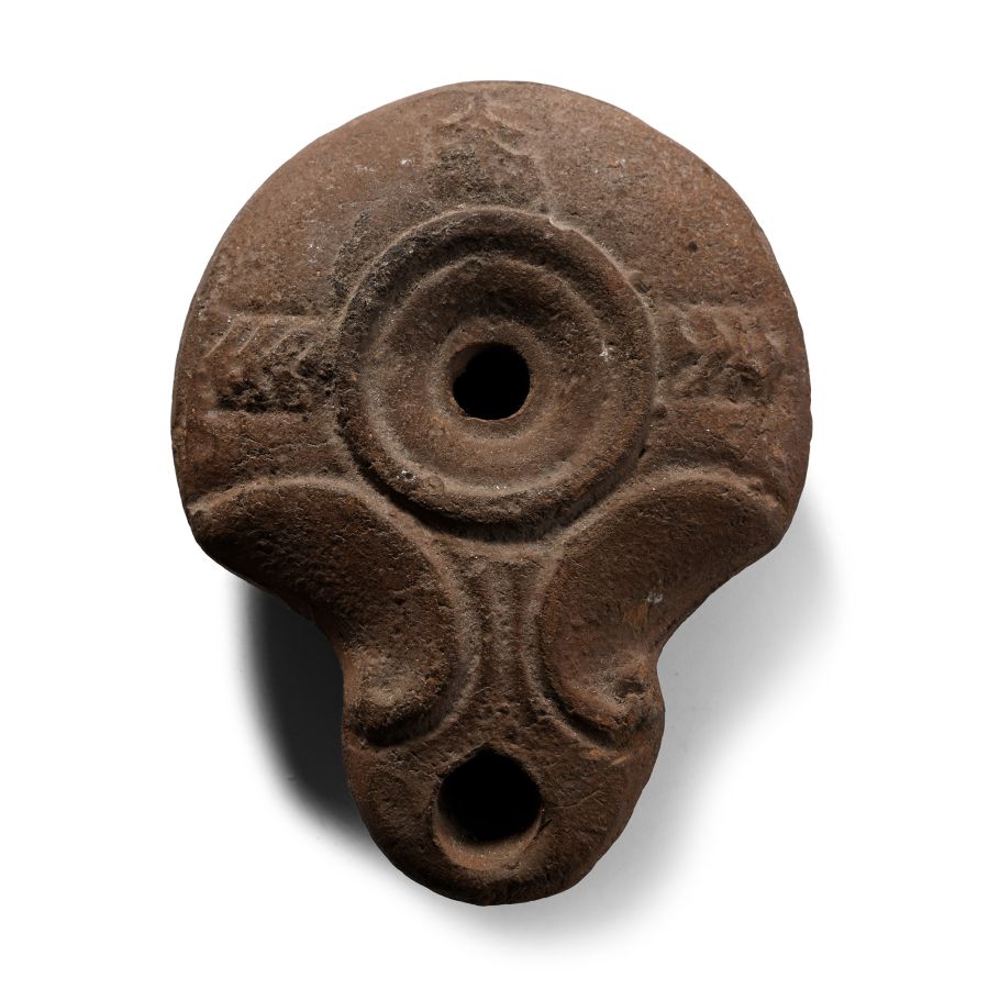 Romano-Egyptian Terracotta Toad Oil Lamp