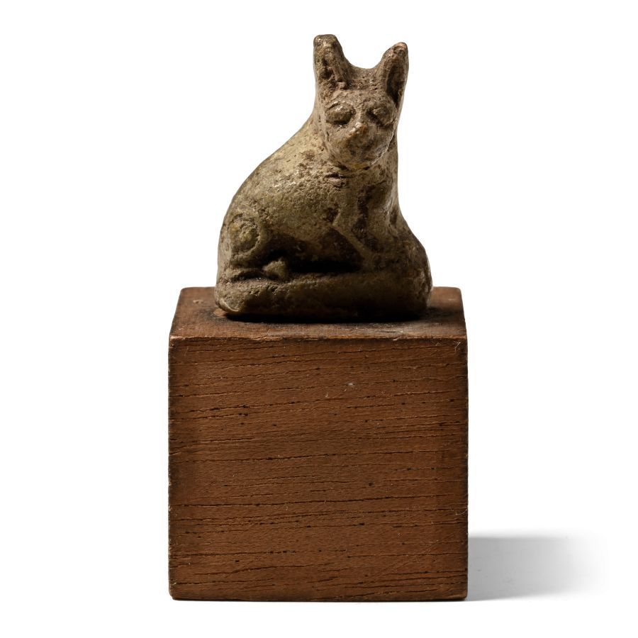 Egyptian Faience Cat Amulet