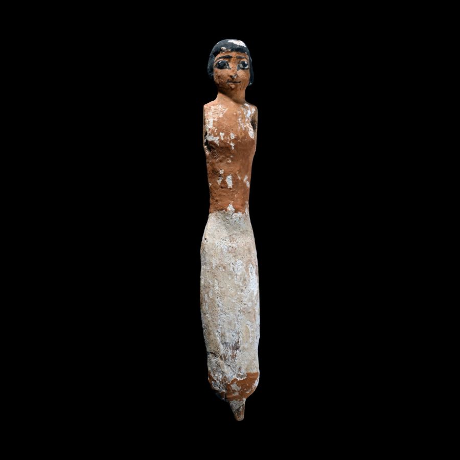 Large Egyptian Wooden Figure