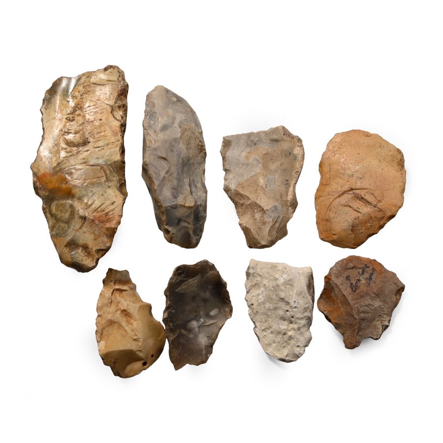Boxford Down Stone Age Flint Scrapers and Other Tools