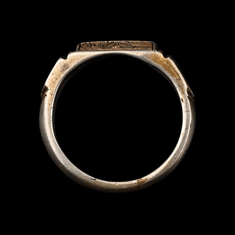 Medieval Silver-Gilt Iconographic Ring