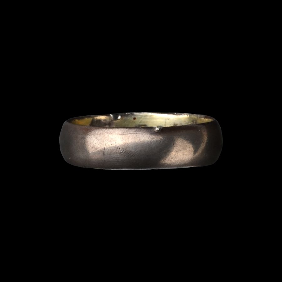 Tudor Period Silver-Gilt 'LOVE GOD' Posy Ring