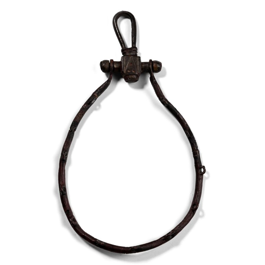 Medieval Bronze Purse Bar with Frame