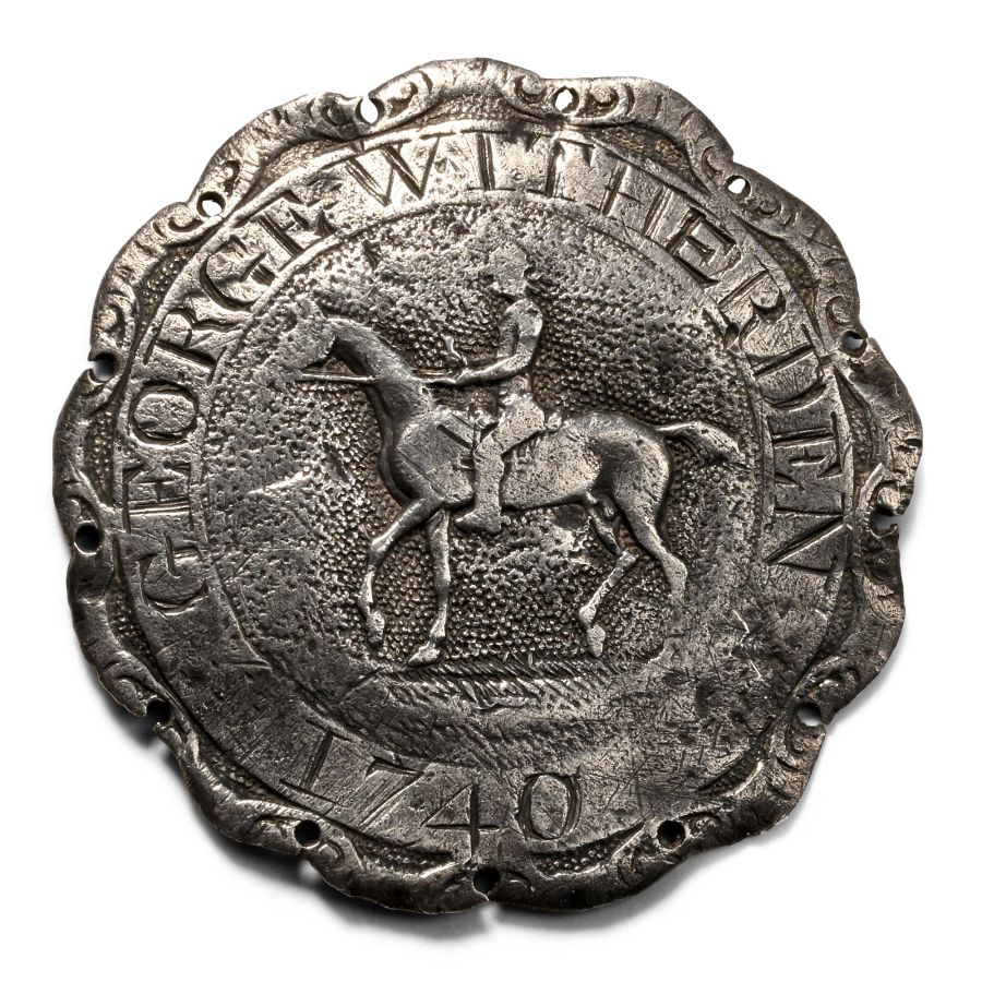 Georgian II Silver Swagger Stick Top of George Witherden