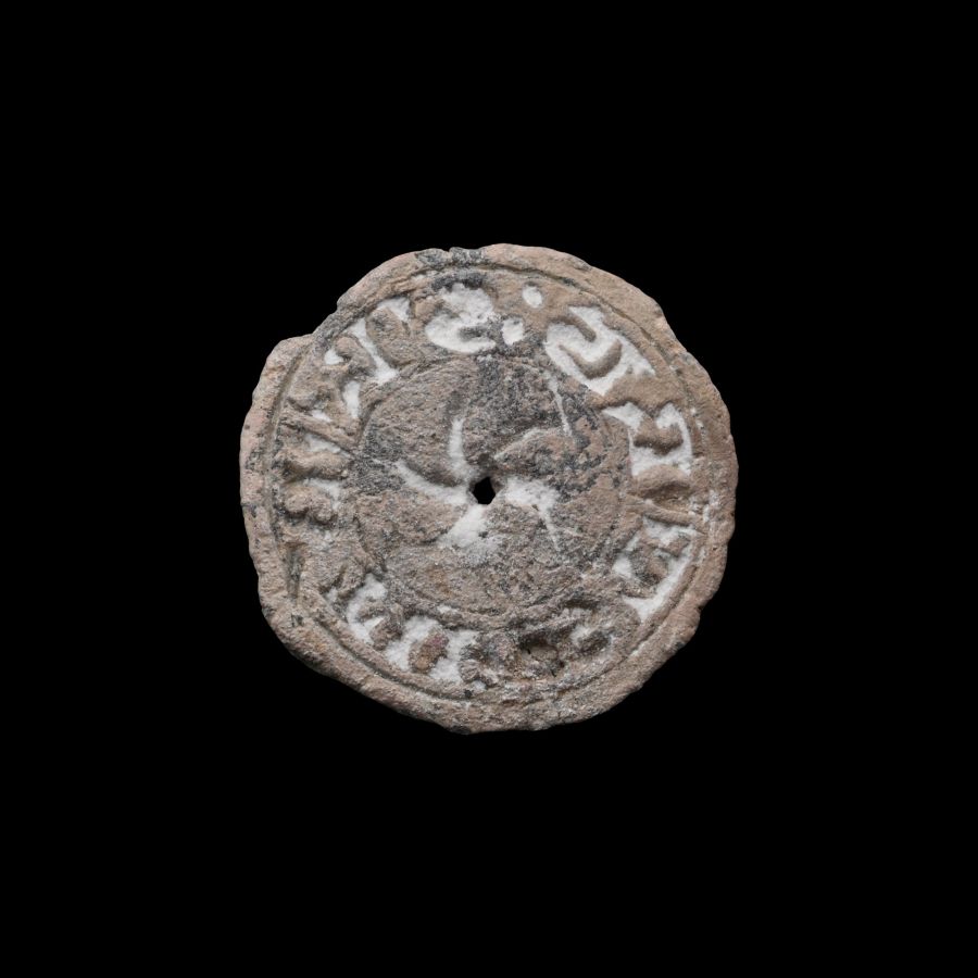 Medieval Lead Seal Matrix of Robert