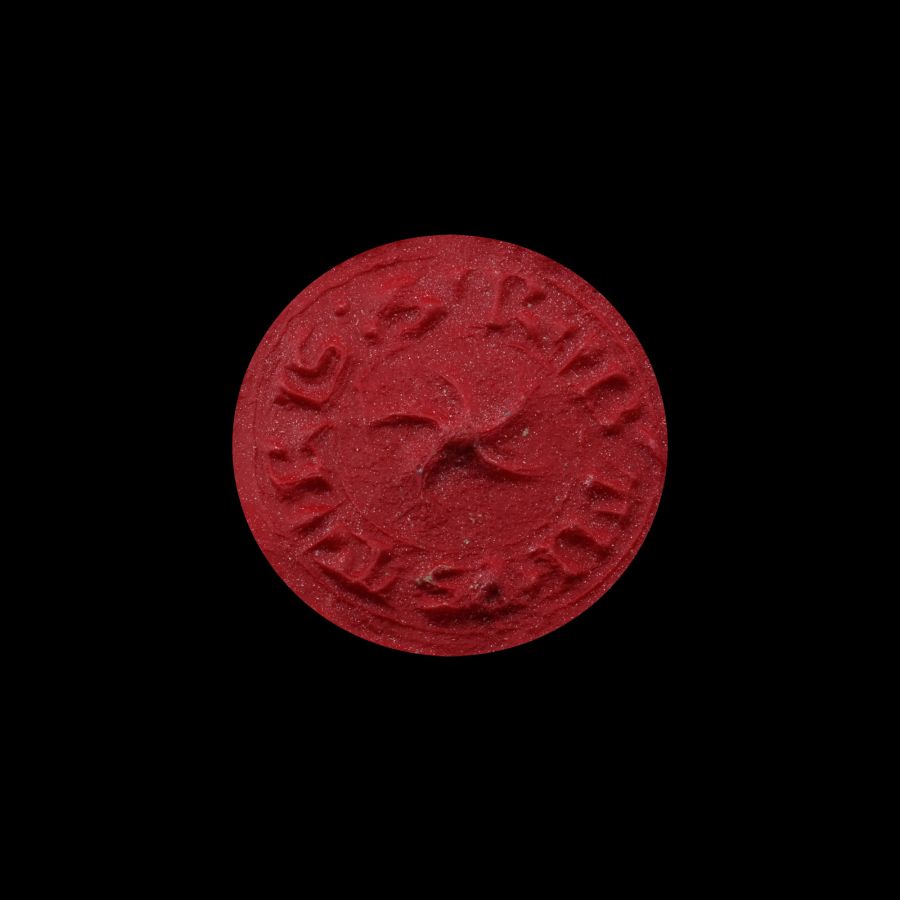 Medieval Lead Seal Matrix of Robert