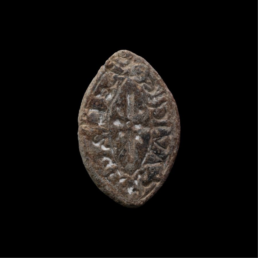 Medieval Lead Seal Matrix of Avice Daughter of Aelbel