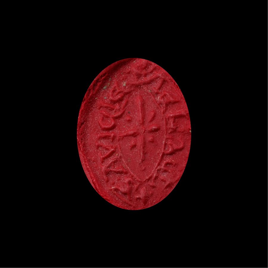 Medieval Lead Seal Matrix of Avice Daughter of Aelbel