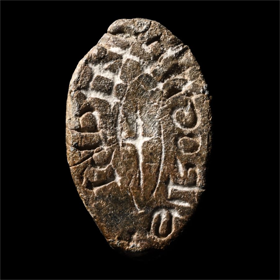 Medieval Lead Seal Matrix of Roger Son of John