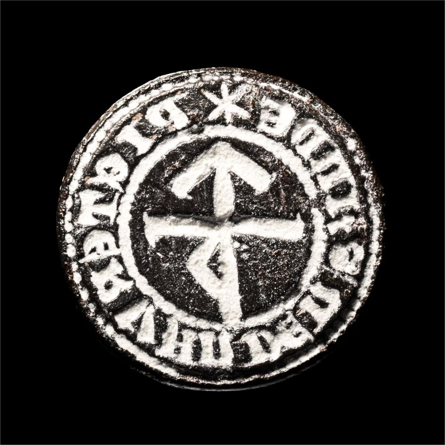 Medieval Bronze Seal Matrix of Pieter Van Den Sanne