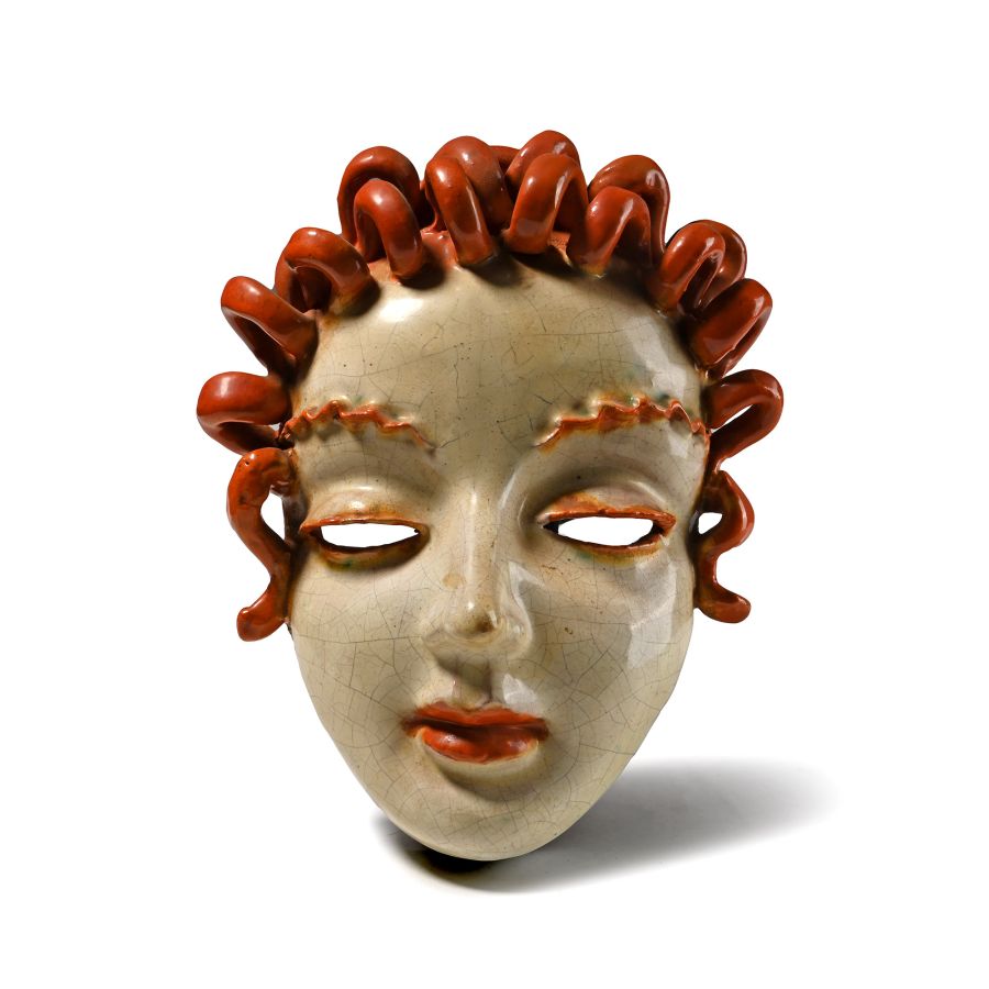 Rudolf Knorlein Womens' Glazed Ceramic Mask