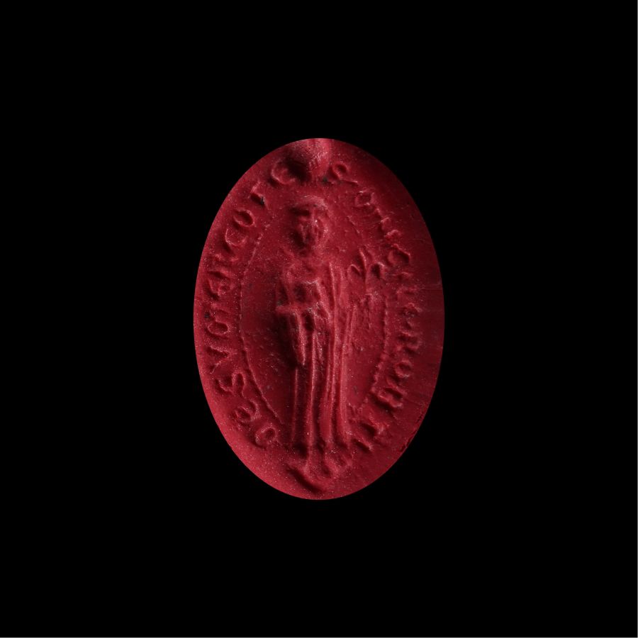 Medieval Bronze Seal Matrix for Master Robert of Somercotes