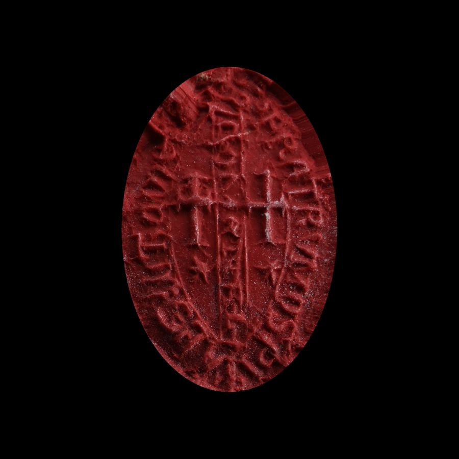 Large Medieval Lead Seal Matrix for The Community of the Brothers of St. Thomas’s Hospital
