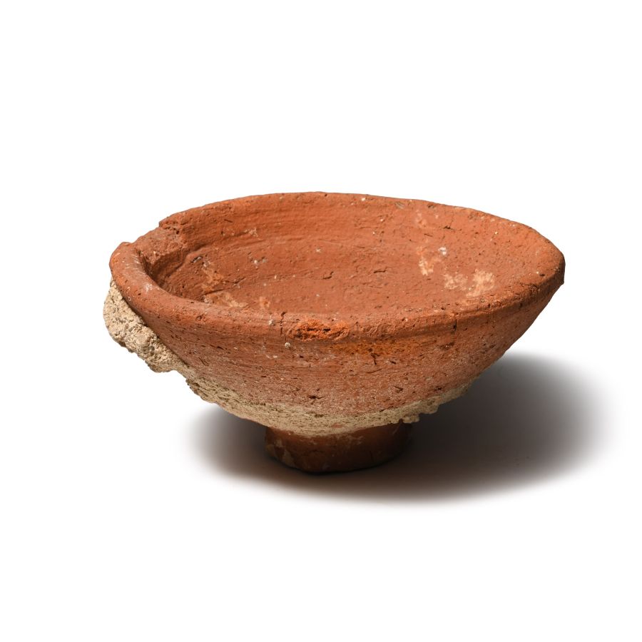 Roman Footed Pottery Bowl