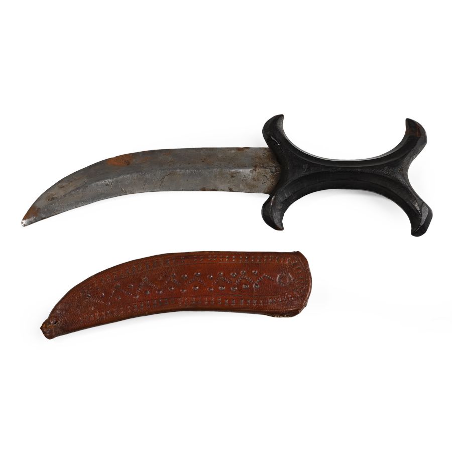 Beja or Hadendoa Curved Dagger with Sheath