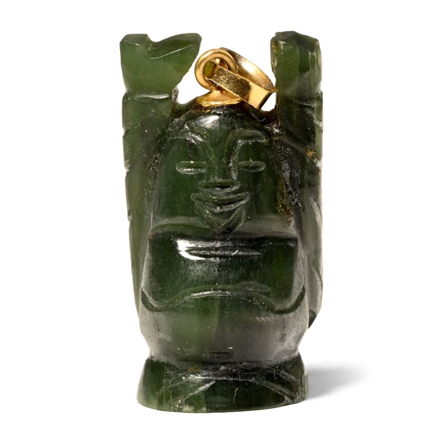 Chinese Green Stone Putai Pendant
