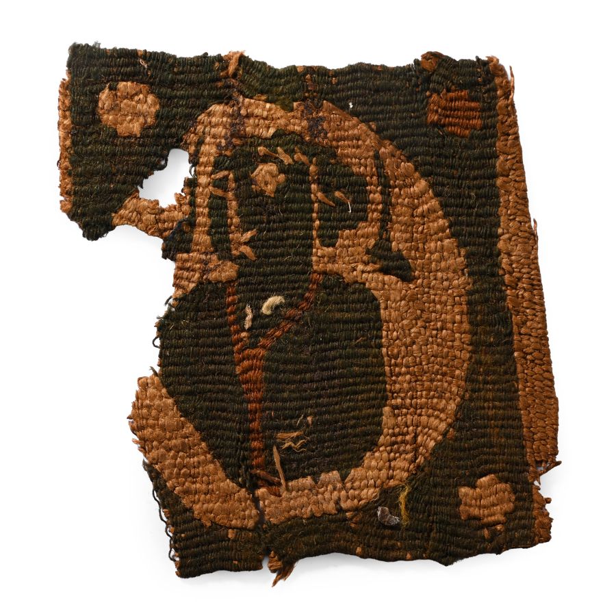Egyptian Coptic Tunic Textile Fragment with Bust of a Man