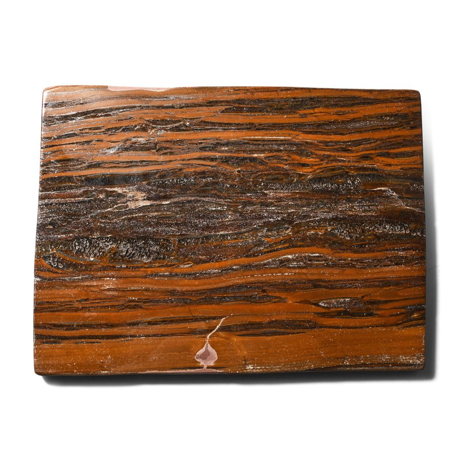 Tiger Iron Mineral Rock Display Slice