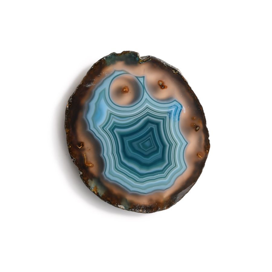 Turquoise 'Cookie Monster' Agate Slice