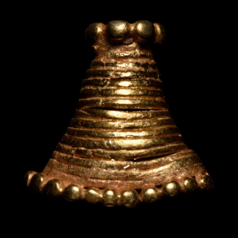 Western Asiatic Coiled Gold Bead
