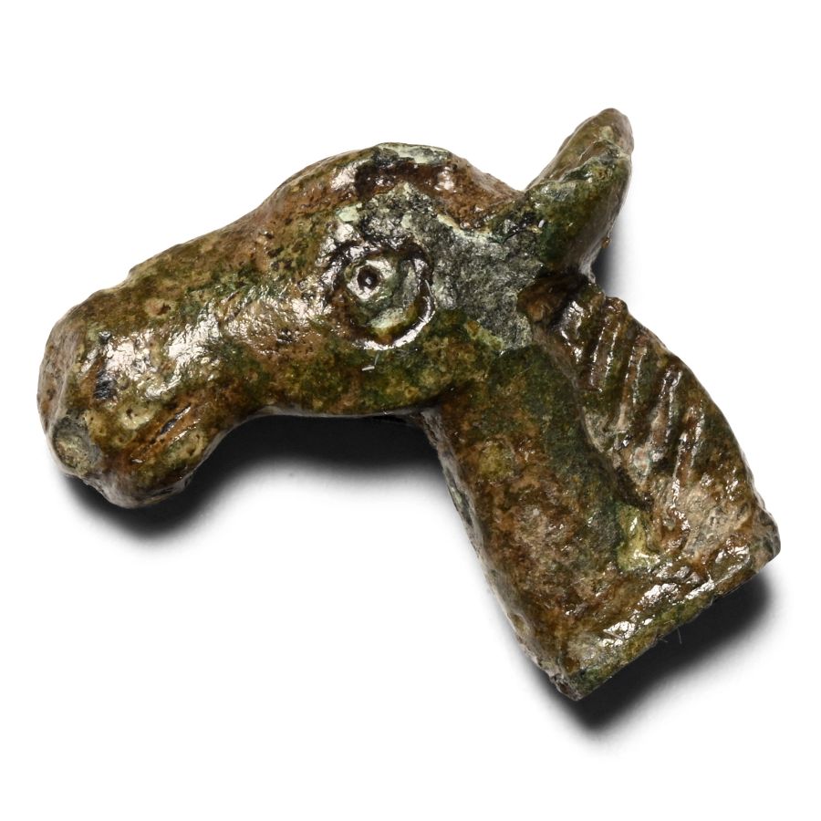 British Celtic Bronze Horse Protome