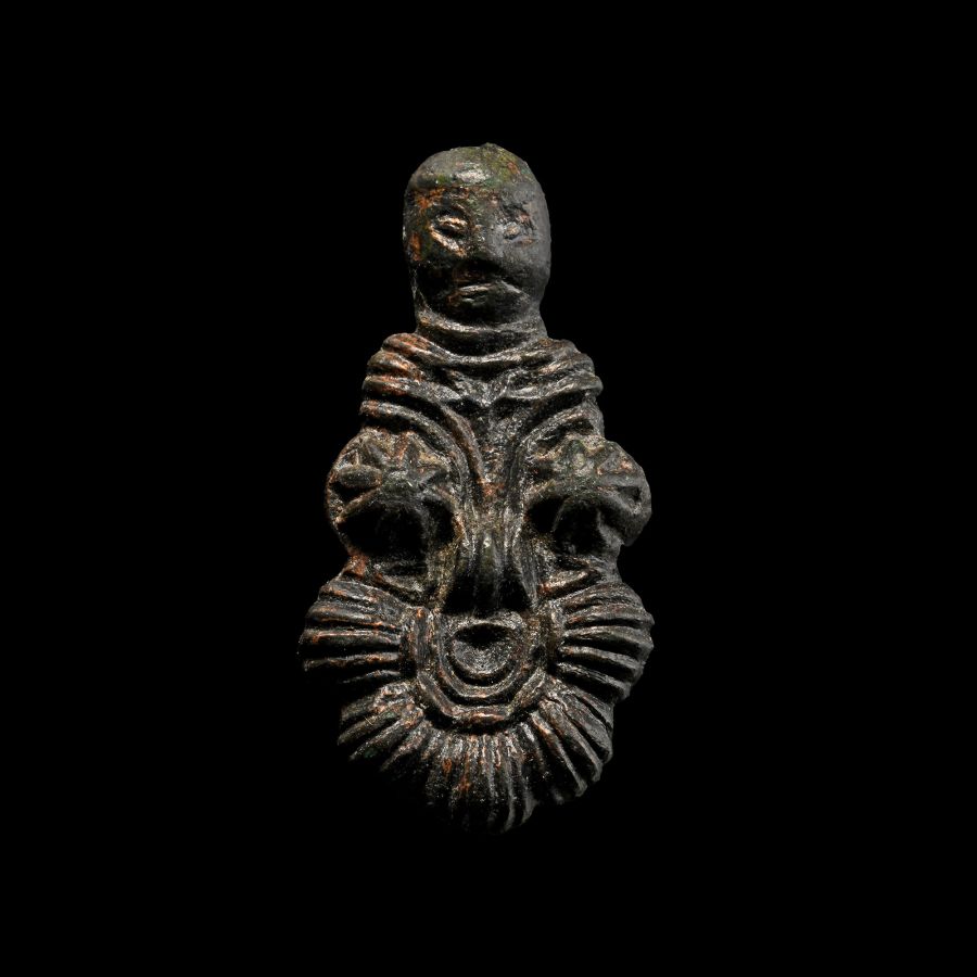 Viking Age Bronze Anthropomorphic Brooch
