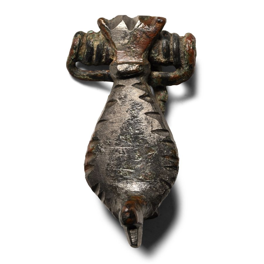 Roman Silver Bird Brooch