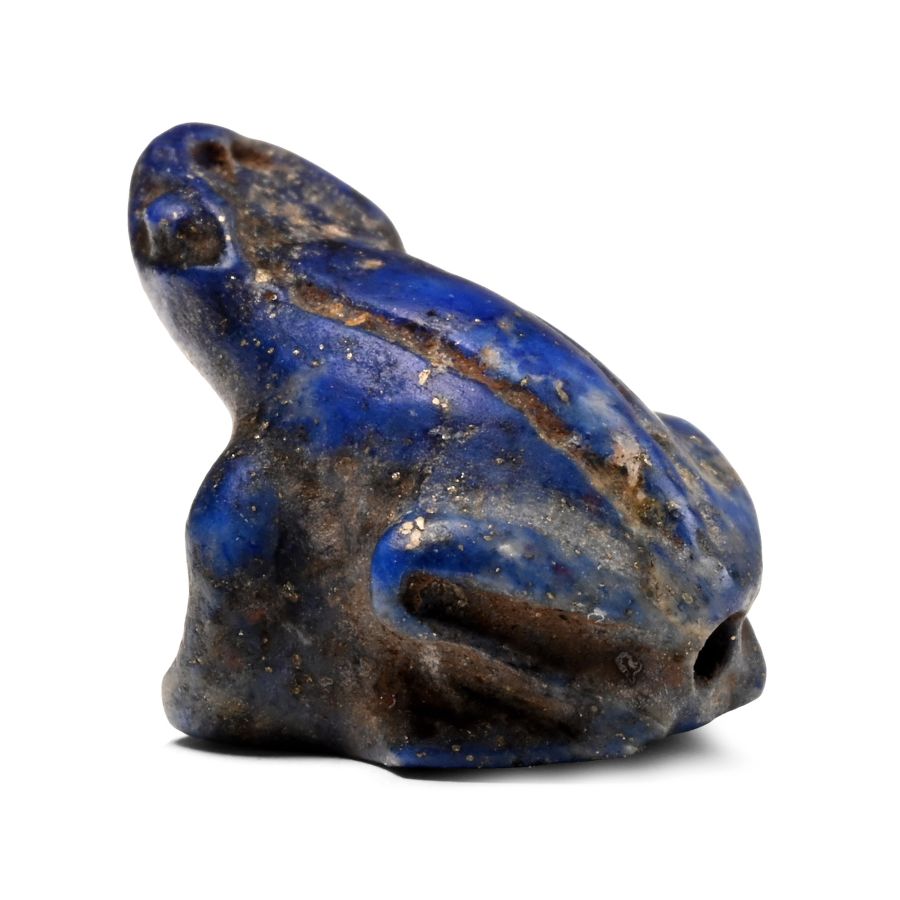 Egyptian Lapis Lazuli Frog Amulet