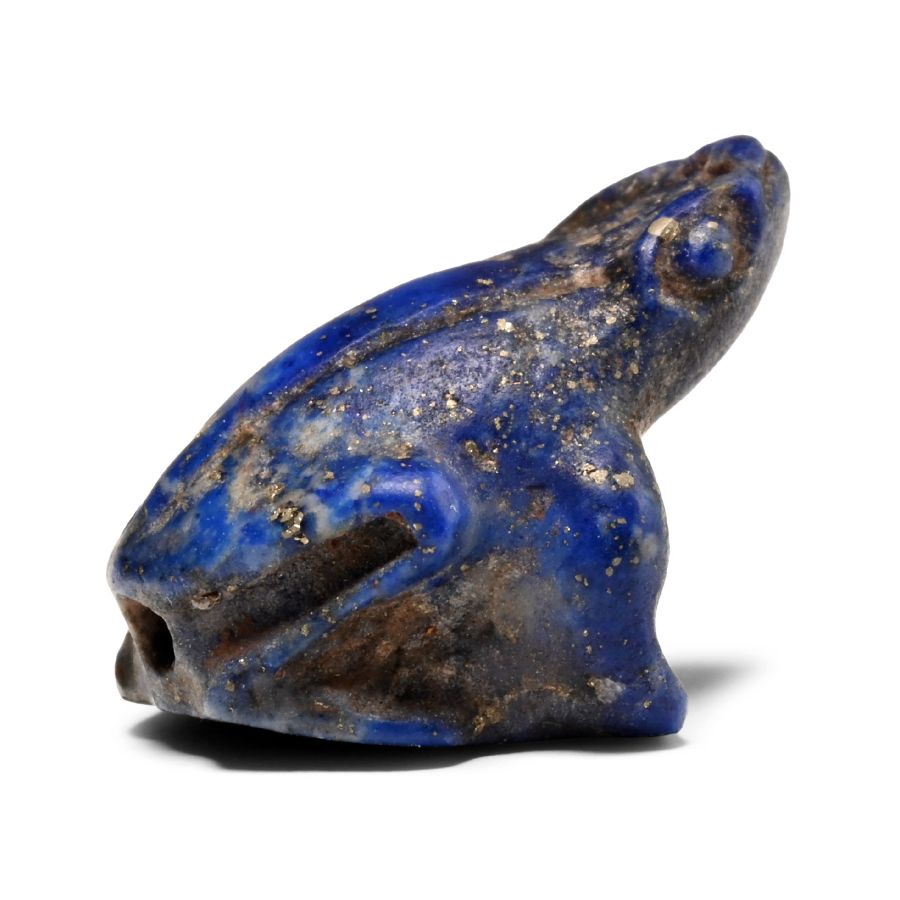 Egyptian Lapis Lazuli Frog Amulet