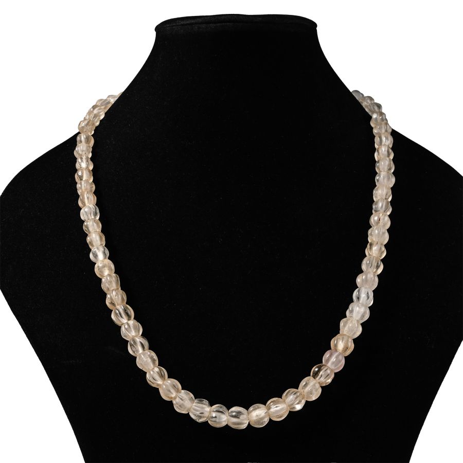 Rock Crystal Melon Bead Necklace String
