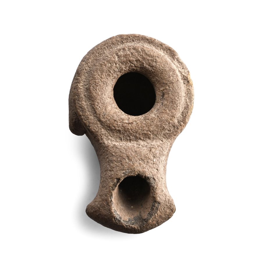 Greek Terracotta Oil Lamp