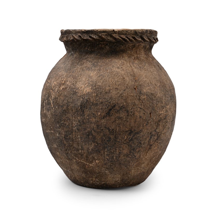 Chinese Textured 'Leather' Terracotta Jar