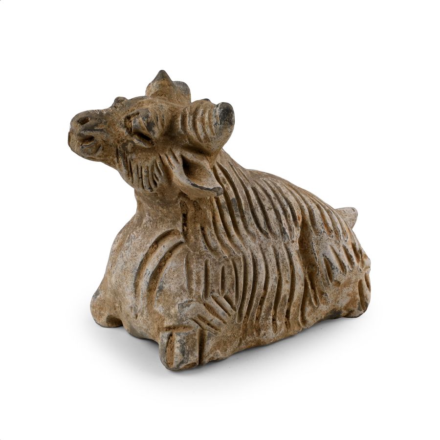 Chinese Yuan Mongolian Terracotta Ox Figurine