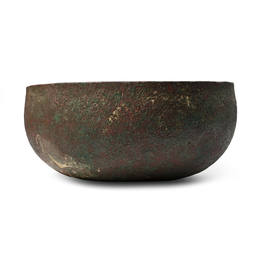 Western Asiatic Bronze Deep Round Bowl
