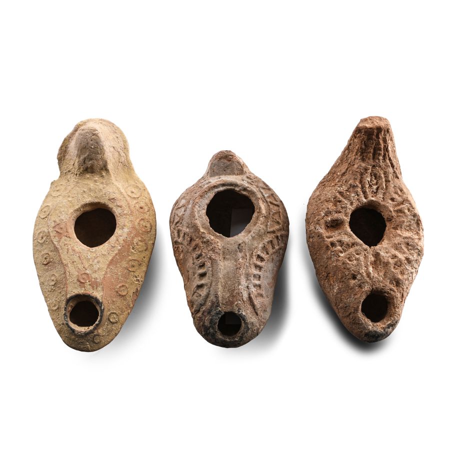 Byzantine Terracotta Oil Lamp Group