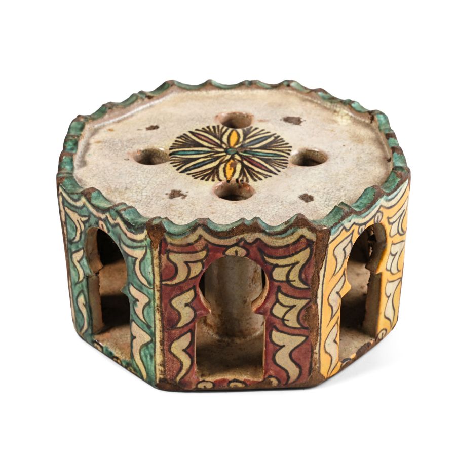 Kutahya Glazed Terracotta Vessel Stand