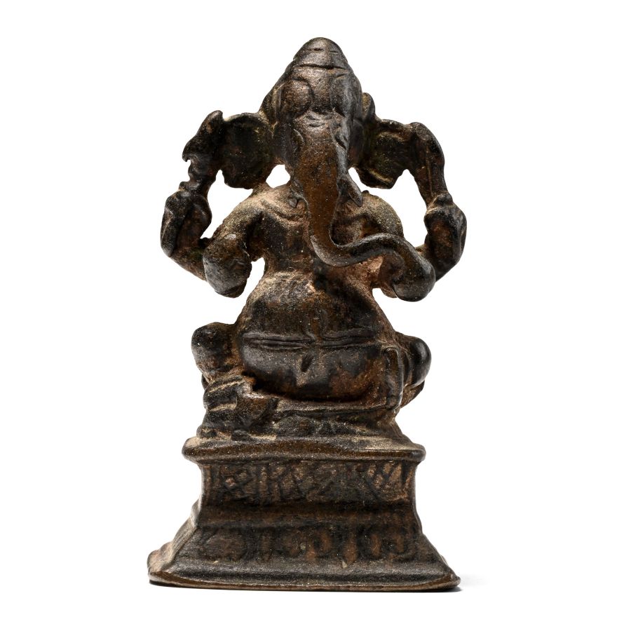 Antique Bronze Figure of Ganesh Seated