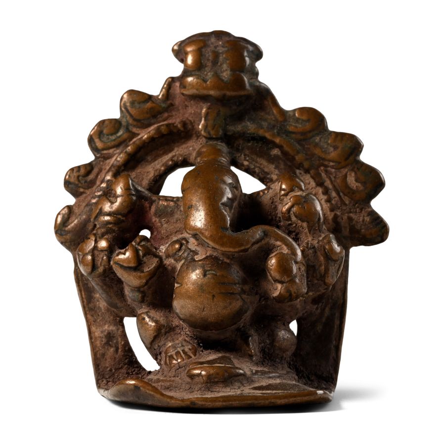 Antique Bronze Figure of Ganesh Seated