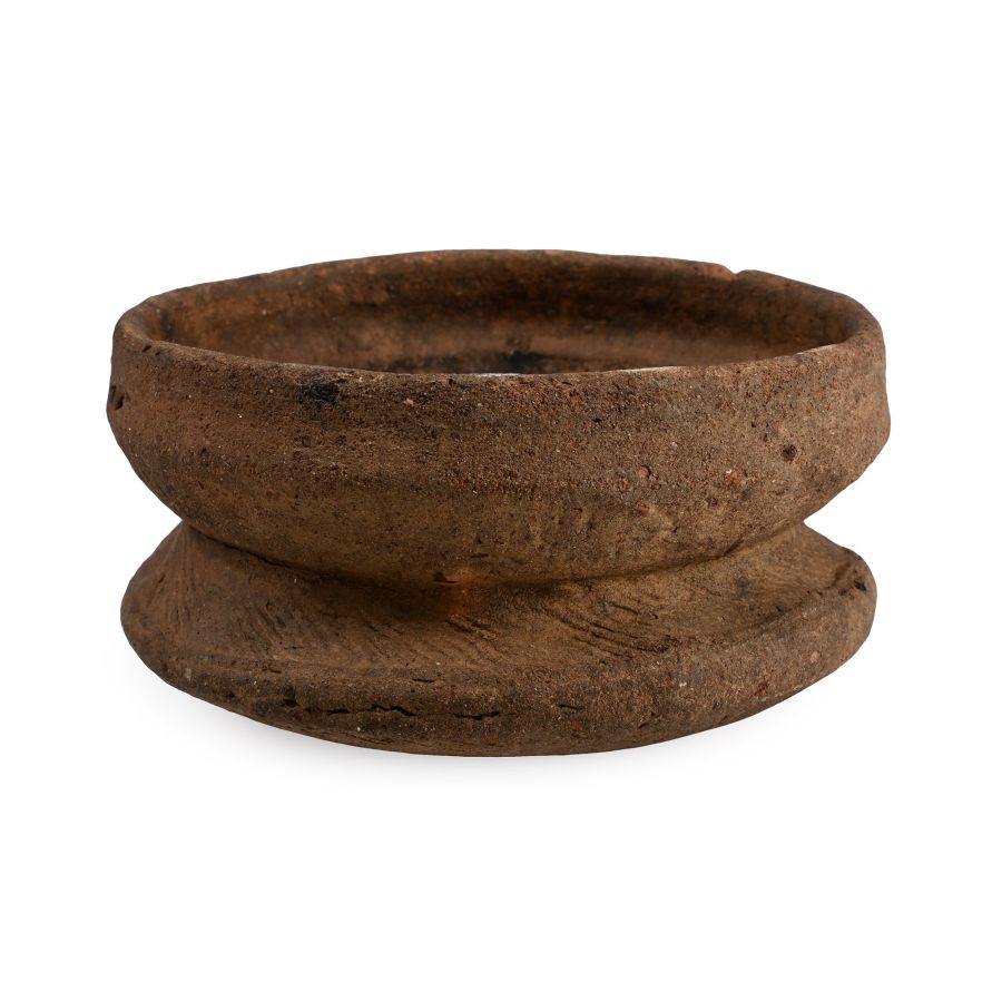 Egyptian Pinched Earthenware Bowl