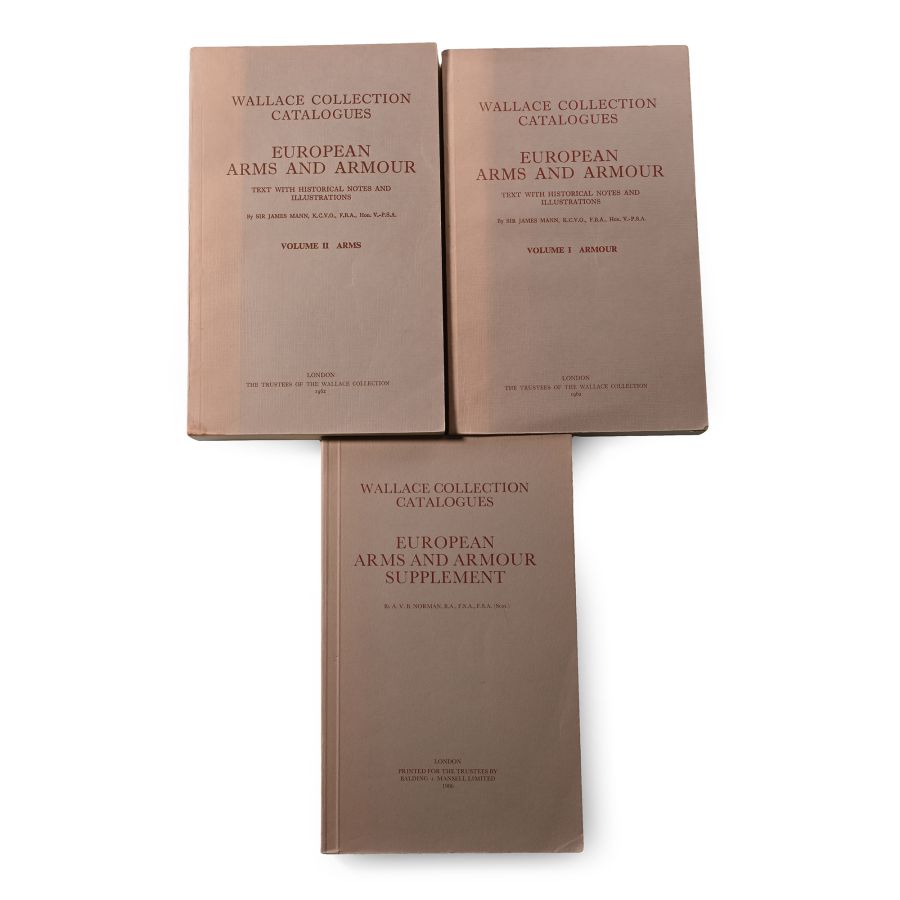 Wallace Collection Catalogues - European Arms and Armour Volumes I - III