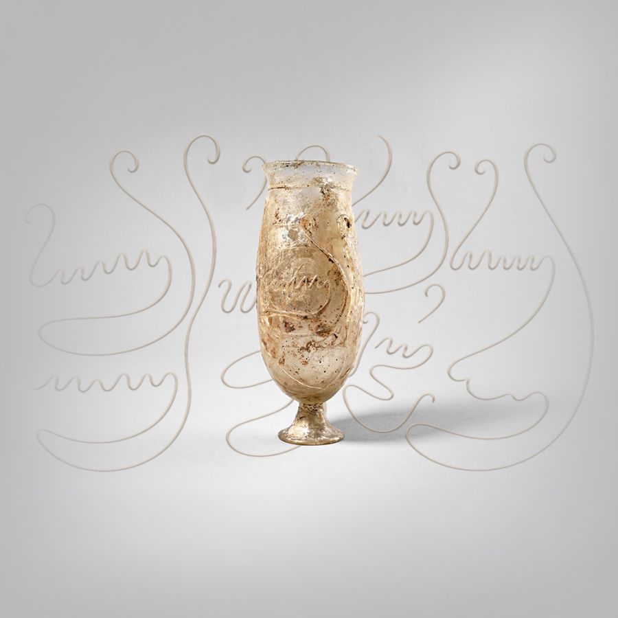 Large Roman Rhenish Type Snake-Thread Goblet from a Workshop in Cologne