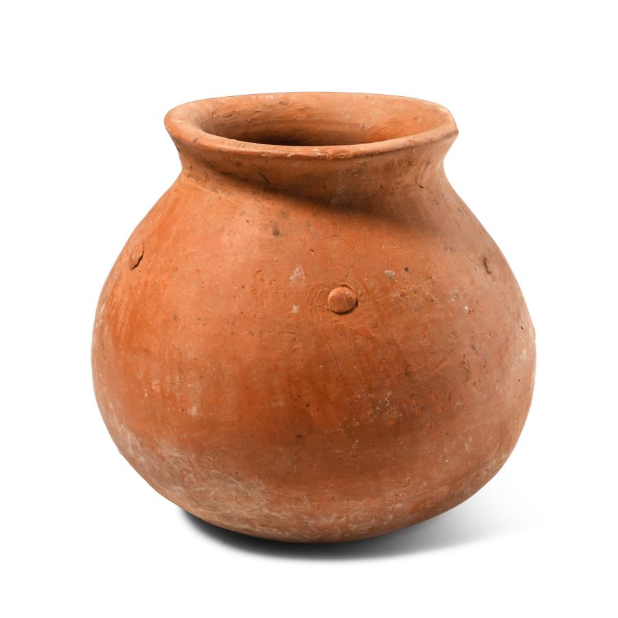 Western Asiatic Terracotta Jar with Studs